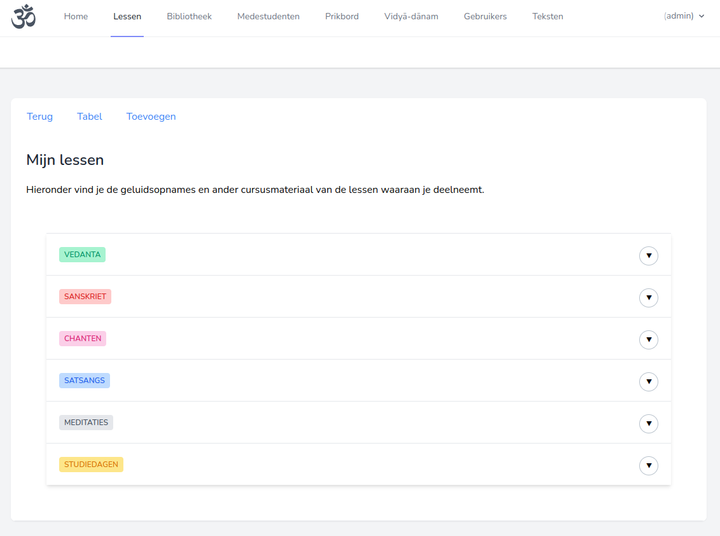 Advaita Studenten omgeving